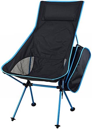 Yangtuo Aviation Tube Camping High Back Folding Quad Chair With Carry Bag (Blue)