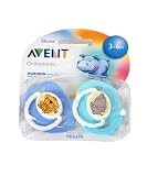 AVENT 2- Pack Orthodontic Pacifier - pink/yellow, one size