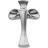 14K White Gold Ronna Lugosch Cross Pendant - 23.00x15.50mm