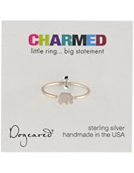 Dogeared Charmed Sterling Silver Elephant Ring