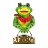 Frog Bathroom Towel Holder Decoration Bow Tie