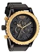 Nixon - 51-30 Chrono Leather - Black /Raw Gold