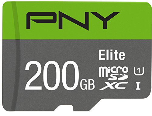 Pny elite 200gb 85mb/sec microsdxc card with adapter -u…