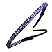 Sweaty Bands Womens Girls Headband - Non-Slip Velvet-Lined Sparkle Hairband - Viva Diva Purple 3/8-Inch