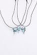 Latticino Heart Necklace