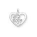 Sterling Silver Disney Snow White Heart Charm -