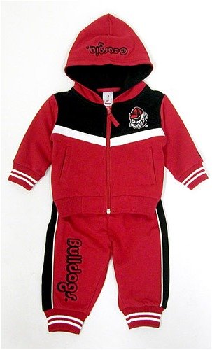 Buy Georgia Bulldogs Slingshot Infant Hoodie Pants Set by Colosseum