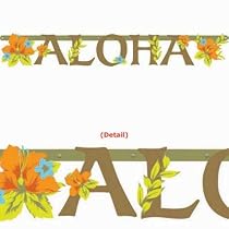 Tiki Blossom Letter Banner