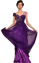 Crystals Applique Crystal Lace Beaded Chiffon/Taffeta/Tulle Homecoming Dress/Bridesmaid Dress/Maxi Dress 