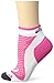 ASICS Hera Deux Mini Quarter Sock, White/Pink, Small