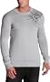LOST Men's Smokey Crewneck Sweater,Grey,Large