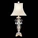 Schonbek 10204N-48 Pirouette 1 Light Table Lamp in Antique Silver with Rock crystal