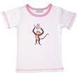Swedish Kids 4 Year Unisex Miss Nilsson Monkey White Tee