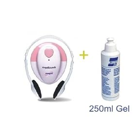 AngelSounds Fetal Doppler + 1 x 250ml Ultrasound Gel