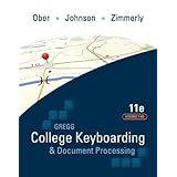gregg college keyboarding  document processing gdp lessons 1 60 text 11th edition 11e by ober johnson