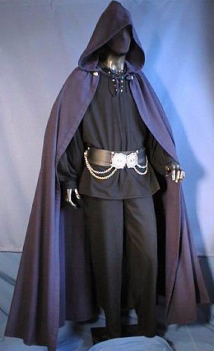 MITTELALTER CAPE UMHANG GOTHIC LARP KNECHT WGT VAMPIR 5003 Blau