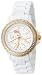 Hello Kitty Women's QWL1632DIANFGDWT Kimora Lee Simmons Diamond Bezel White Ceramic Watch