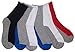 N'Ice Caps Big And Little Boys Cotton/Spandex 2 Tone Crew Sock 6PR Pack