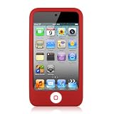 Red Minisuit Touch Case - Silicone skin design cases for Apple iPod Touch 4g 4th Generation bonus screen protector + Minisuit LCD Cleaner Color: Red