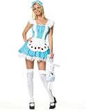  : Sexy 3Pc Alice In Wonderland Halloween Costume