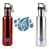  Simply Green Solutions Stainless Steel Cap and 25 oz Canteen Combo