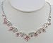Pink and White Crystal Necklace Set N1Z77