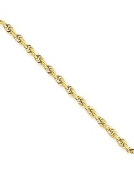 2.75mm, 14 Karat Yellow Gold, Quadruple Rope Chain - 16 inch