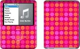 Dots Pink Design Protective Decal Skin Sticker for Apple iPod nano 3G (3rd Generation) 4GB/ 8GB Player