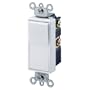 Leviton 5604-2T 15 Amp, 120/277 Volt, Decora Rocker 4-Way AC Quiet Switch, Residential Grade, Grounding, Light Almond