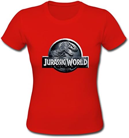 Buuban Girls Jurassic World Logo T-shirt Tshirts Red XL