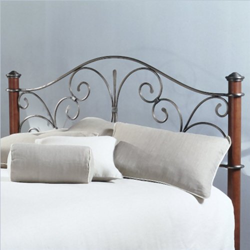 Fashion Bed Group Grenada Headboard, Cocoa Walnut/Charcoal, Full