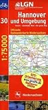 Topographische Sonderkarten Niedersachsen. Sonderblattschnitte auf der Grundlage der amtlichen topographischen Karten, meistens gr�sseres ... Radwanderkarte Niedersachsen: RC 30S
