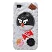 Angry Bird 3D Cake Back Cover for iPhone 4(Black)