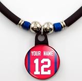 Philadelphia 76ers Basketball Jersey Necklace Personalized with Your Name and Number