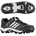 adidas Little Kid/Big Kid Corner Blitz 8 Low Football Shoe,Black/White/Silver,4 M US Big Kid