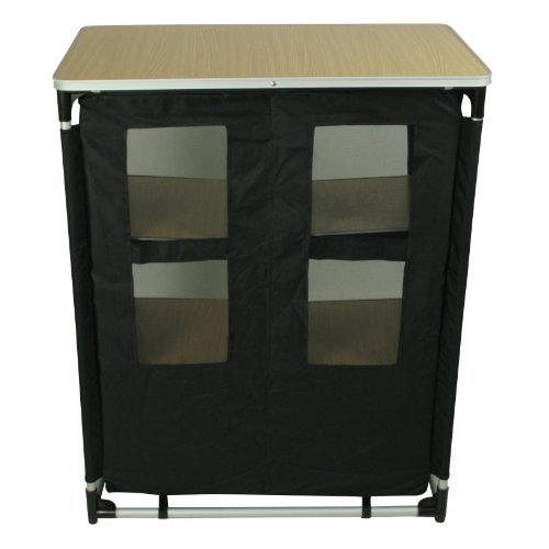 10T camBOX Multi Armoire de camping 6 casiers Noir