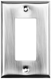 Review Stanley Hardware 824490 / Stanley 824490 Home Designs Single GFCI Wall Plate with Screws 4-Pack, Satin Nickel #US15