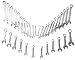Yukon Tool YTWS34 34 Piece Metric and Fractional Extended Length and Stubby Combination Wrench set