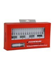 From Amazon.com. Click for details:
 Speakers: Titanium Smart Fast 16 Bay Ni-MH AA/AAA Battery Charger AC 100-240V + DC Adapters MD-1600L - ac-adapters Speakers: Titanium Smart Fast 16 Bay Ni-MH AA/AAA Battery Charger AC 100-240V + DC Adapters MD-1600L - ac-adapters