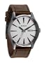 Nixon Men's A105 1113 Sentry Leather Black Saddle Watch