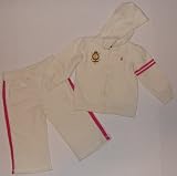 Ralph Lauren Girls 2 Piece Sweatsuit with Crest Logo