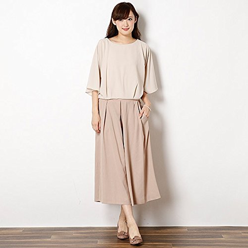 グランビュフル(GRAN BUFULL) ［お呼ばれ対応］ドルマンスリーブガウチョセットアップ（結婚式／二次会／パーティー／フォーマル／パンツ