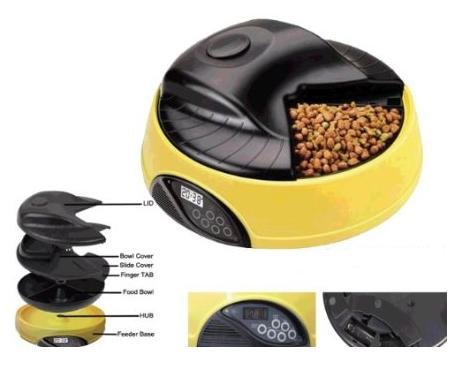 4 Meal Automatic Pet Feeder for Dogs and Cats