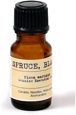 Spruce, Black Essential Oil -Picea mariana 0.35 fl oz - 10 mL (Wild crafted, Needle, Canada)