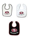 San Francisco 49ers 3 Pack Snap Bib Set