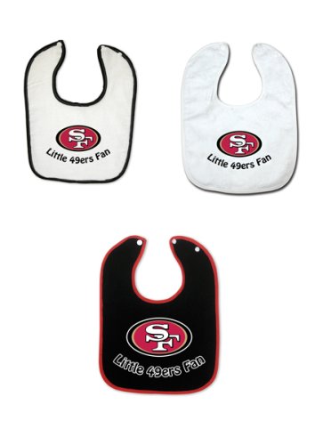 San Francisco 49ers 3 Pack Snap Bib Set