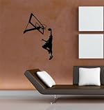 BASKETBALL PLAYER WALL STICKER MURAL VINYL D2081