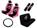 9-Piece Auto Interior Gift Set - 2 Multicolor Hearts Front Low Back Bucket Seat Covers, 2 Multicolor Hearts Head Rest Covers, 1 Multicolor Hearts Steering Wheel Cover, and 2 Multicolor Hearts Shoulder Harness Pressure Relief Covers