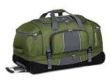 High Sierra El Series Luggage, Amazon/Tungsten, 34-Inch (Wheeled Drop Bottom Duffel)