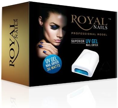 36 WATT ROYAL NAILS PROFESSIONAL UV LIGHT GEL AND ACRILIC NAIL DRYER & CURING RN541 WORKS WITH CND, SHELLAC, OPI, HARMONY GELLISH, IBD GELAC, ETC.. FOR HANDS OR FEET.
